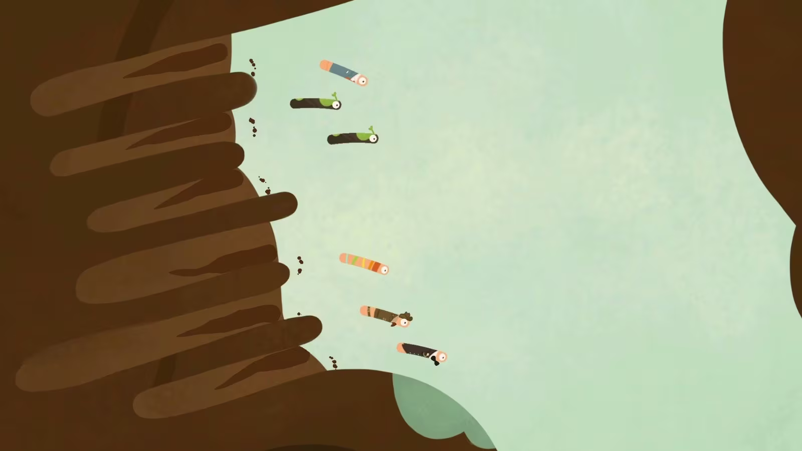 Steam向けマルチプレイ・パーティーレース『RaceWorms』が1月27日発売　地中を掘り進み互いに妨害し合う“ミミズ最速決定戦” [图片]